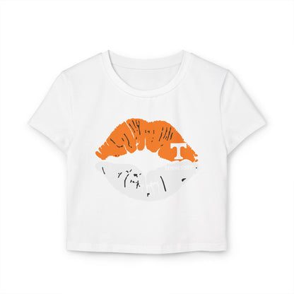 Stylish Tennessee Vols Women's Baby Tee with Lip Print
