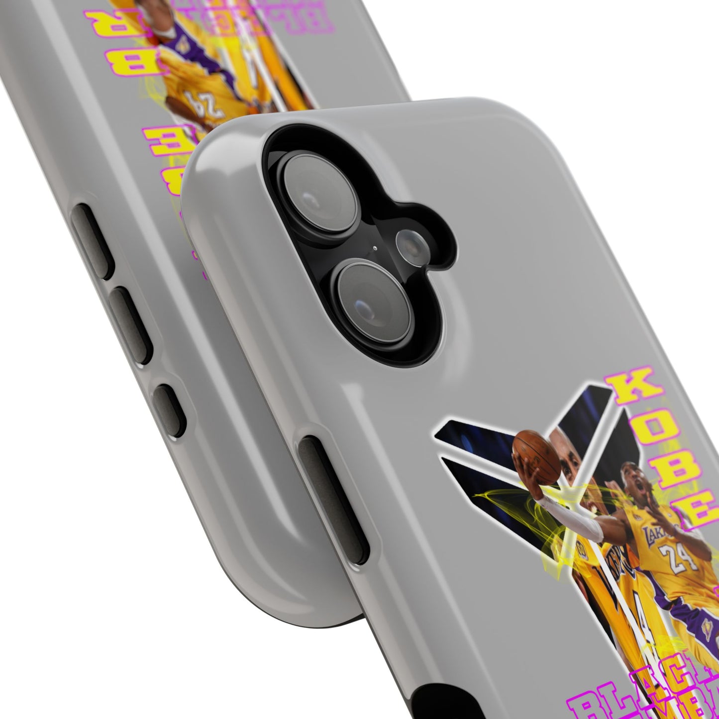 Impact-Resistant Phone Case — Bold Retro Basketball Graphic
