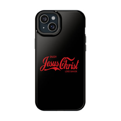 Impact-Resistant Phone Case: Enjoy Jesus Christ Lord Savior, Christian Gift, Durable Protection, Faith-Based Accessory, Holiday Gift