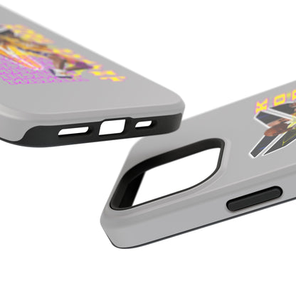 Impact-Resistant Phone Case — Bold Retro Basketball Graphic