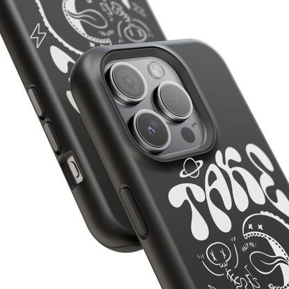 Magnetic Phone Case - Take It Easy Design, Cute Phone Cover, Gift for Him or Her, Trendy Accessories, Unique Tech Gifts