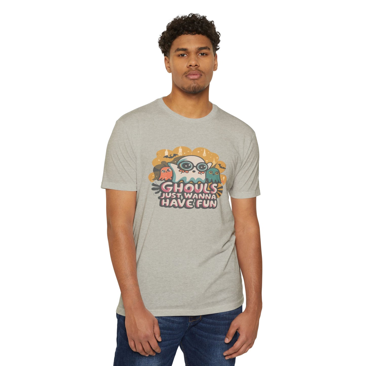 Halloween Fun Graphic Tee, Ghouls T-shirt, Unisex T-shirt, Spooky Shirt, Casual Halloween Apparel