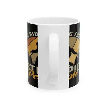 Funny Bigfoot Coffee Mug - Hiding from Stupid People - Gift for Sasquatch Lovers, Humor Mug, Office Coffee Cup, Unique Gift, Laughs [...]