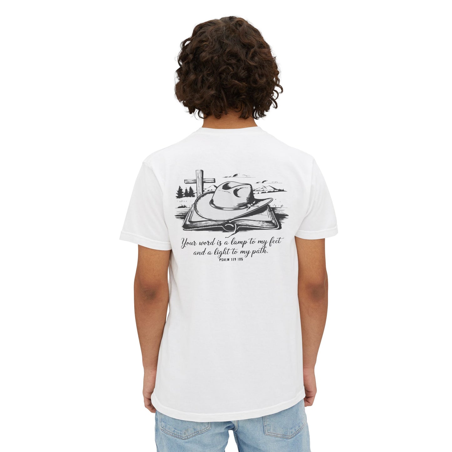 Unisex Pocket T-Shirt with Inspirational Quote - Perfect for Everyday Wear, Gift for Friends and Family, Spiritual Vibes, Summer Outing