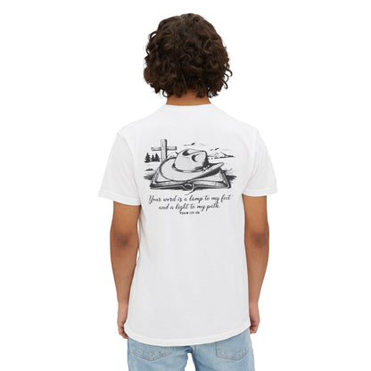 Unisex Pocket T-Shirt with Inspirational Quote - Perfect for Everyday Wear, Gift for Friends and Family, Spiritual Vibes, Summer Outing