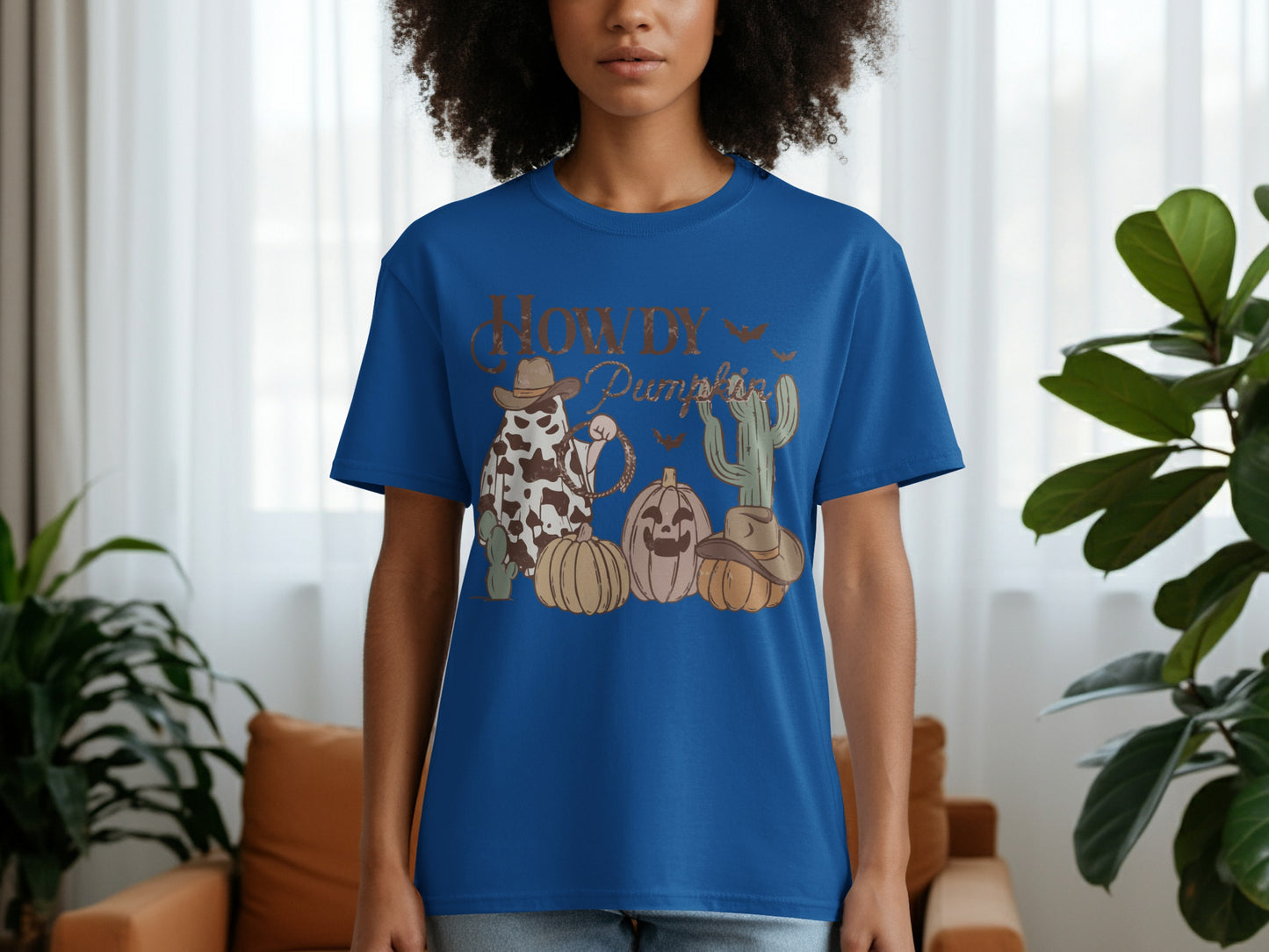 Howdy Pumpkin With Cactus And Halloween T-shirt product