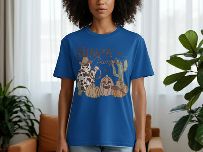 Howdy Pumpkin With Cactus And Halloween T-shirt product