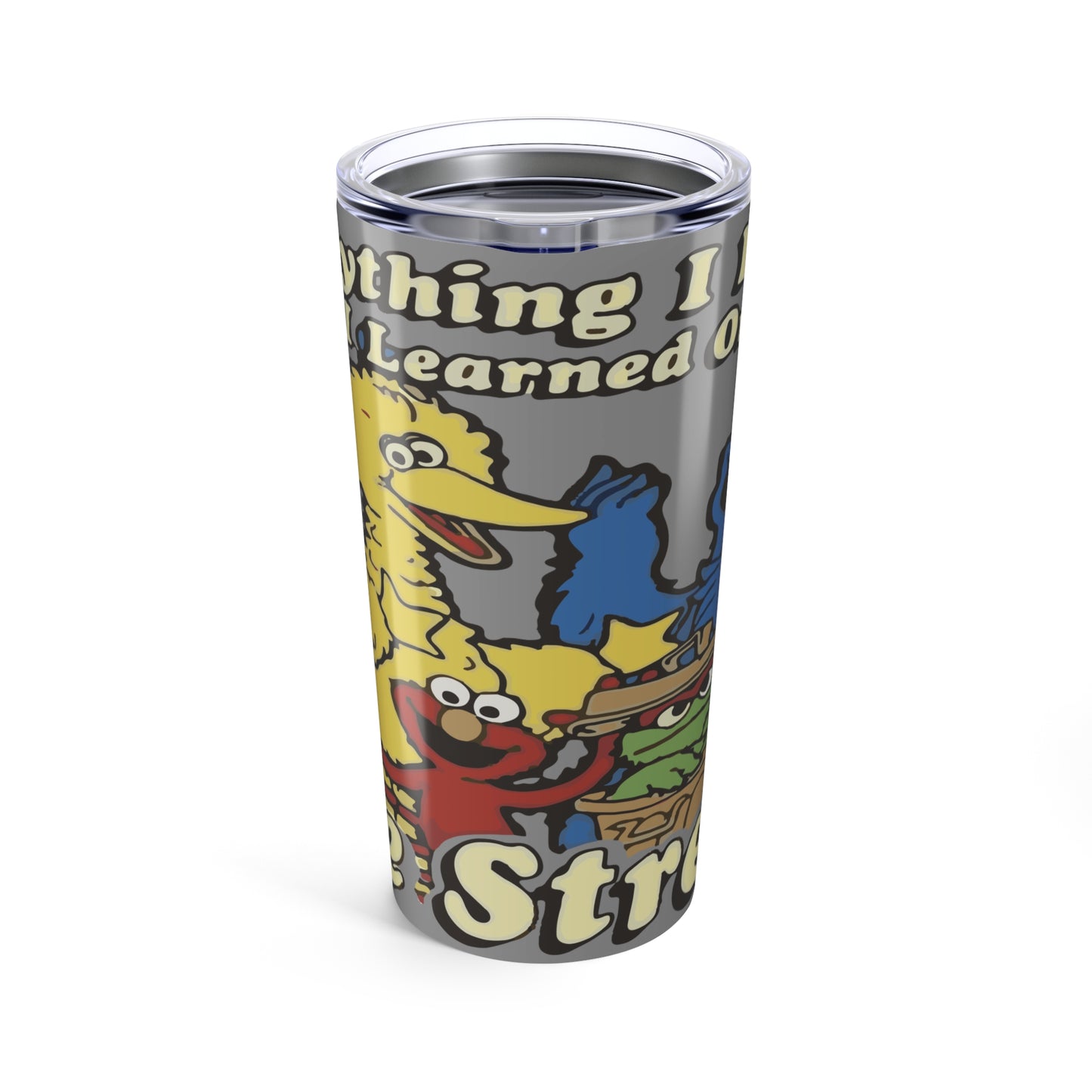 Tumbler — Retro Sesame Street Characters 20oz Insulated Travel Cup