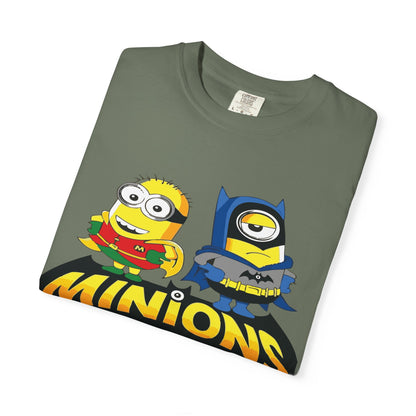 Minions Superhero Unisex T-shirt, Fun Gift for Kids, Cartoon Apparel, Birthday Party Outfit, Family Movie Night Wear