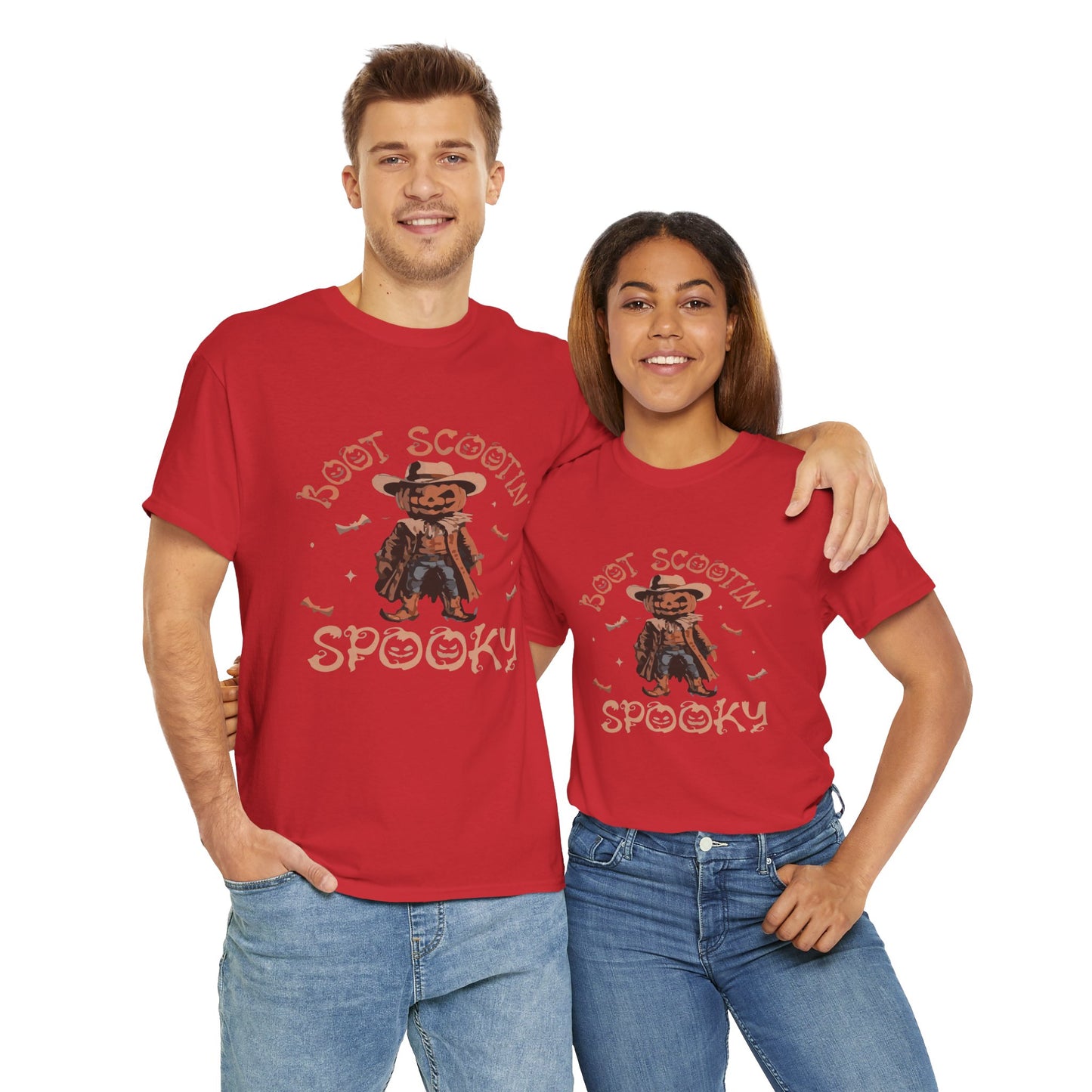 Spooky Cowboy Tee, Unisex Heavy Cotton T-Shirt, Halloween Costume, Fall Fashion, Fun Casual Wear, Gift for Friends, Boot Scootin' [...]