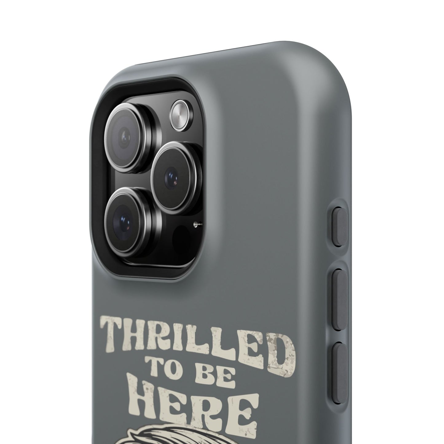 Phone Case — "Thrilled to Be Here" Vintage Mustache Man Impact Case