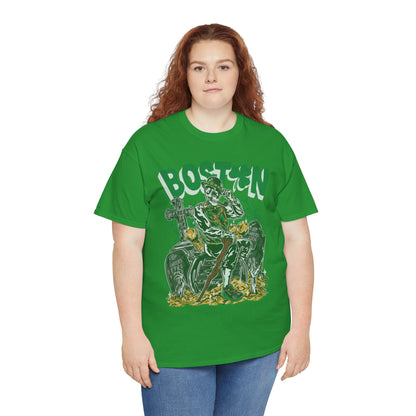 Boston Graphic Tee, Unisex Heavy Cotton T-Shirt, Vintage Boston Shirt, Irish Pride Apparel, St. Patrick's Day Gift, Casual Wear