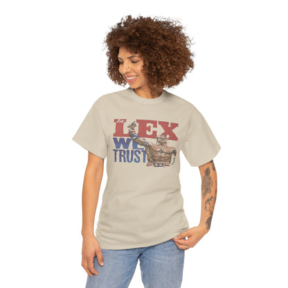 Unisex Cotton Tee with 'In Lex We Trust' Design, Casual Wear, Gift for Him/Her, Birthday, Independence Day, Patriotic Apparel