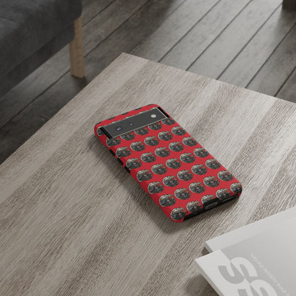 Bold Phone Case, Tough Phone Cover, Red Phone Protector, Unique Gift for Him/Her, Trendy Tech Accessory