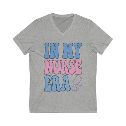 Nurse-Inspired V-Neck Tee, Funny Nurse Shirt, Gift for Nurses, Healthcare Apparel, Nurse Appreciation Day, Casual Wear