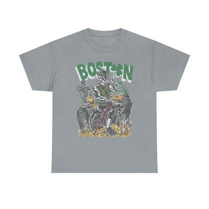 Boston Graphic Tee, Unisex Heavy Cotton T-Shirt, Vintage Boston Shirt, Irish Pride Apparel, St. Patrick's Day Gift, Casual Wear