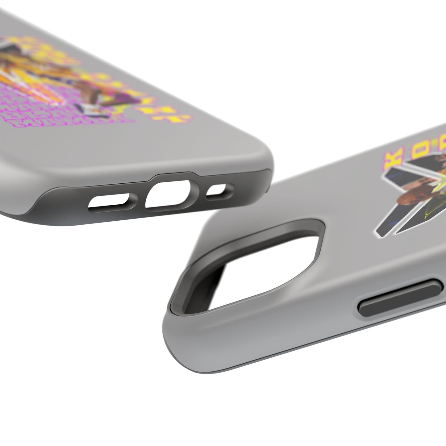 Impact-Resistant Phone Case — Bold Retro Basketball Graphic
