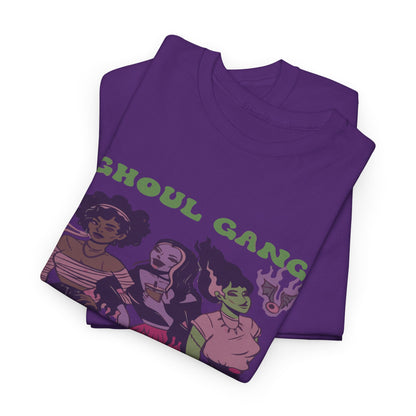 Ghoul Gang Unisex Heavy Cotton Tee | Halloween T-Shirt, Spooky Apparel, Gothic Fashion, Funny Gift, Group Costume