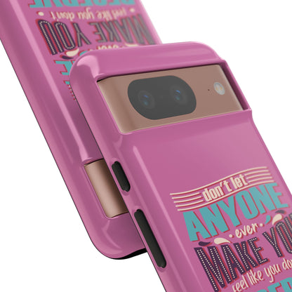 Inspirational Phone Case, Motivational Phone Cover, Tough Cases for Her, Gift for Friends, Self-Love Quote Case