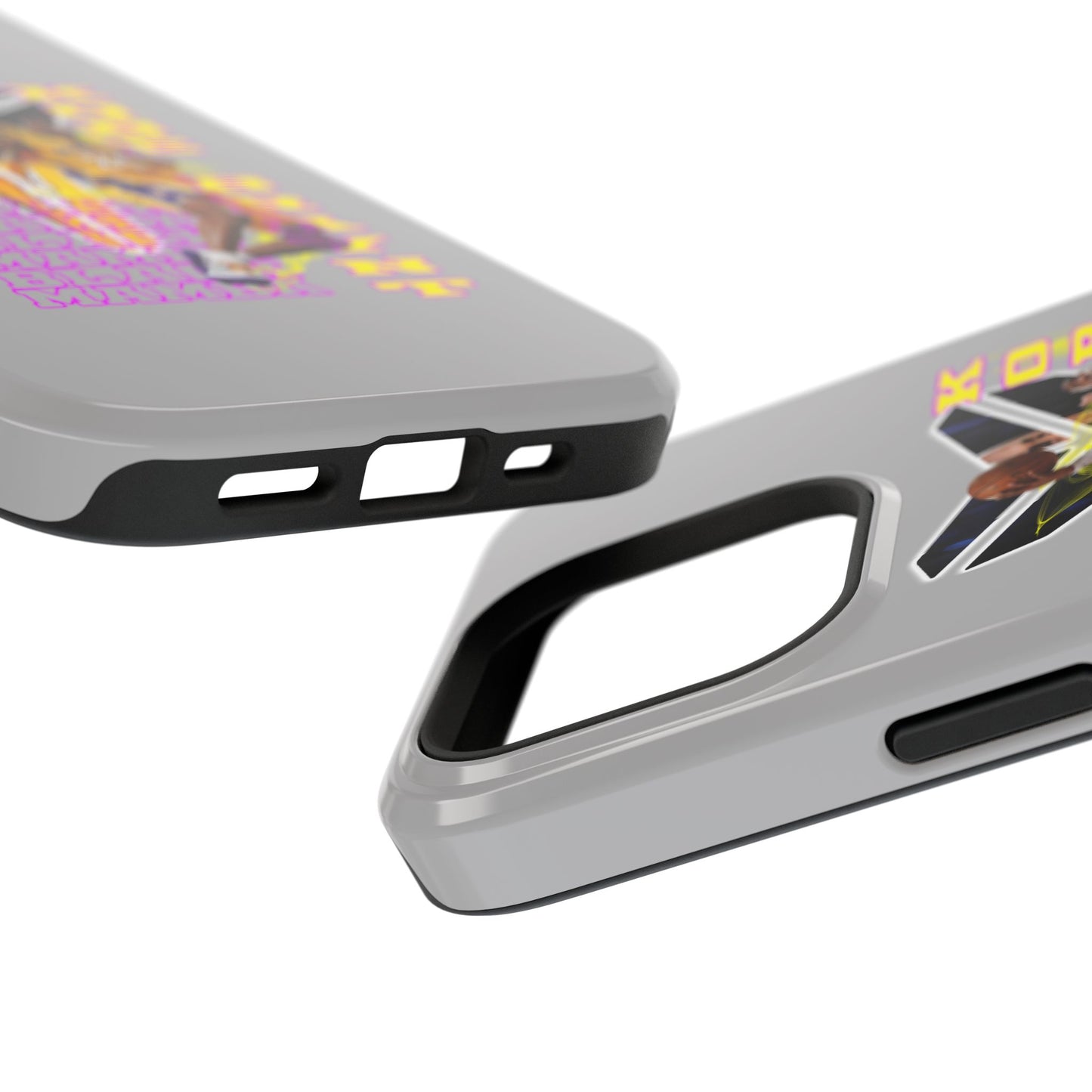 Impact-Resistant Phone Case — Bold Retro Basketball Graphic