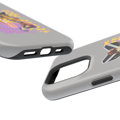 Impact-Resistant Phone Case — Bold Retro Basketball Graphic
