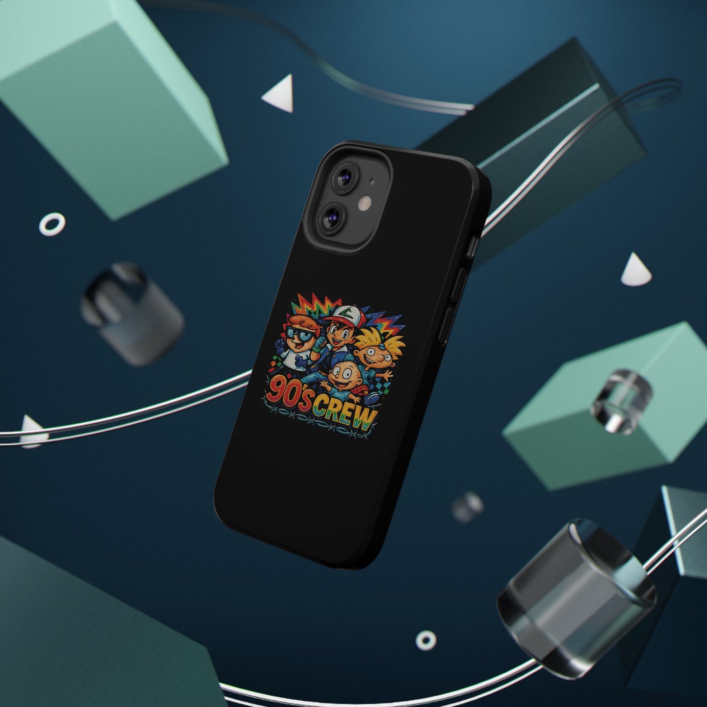 90s Crew Impact-Resistant Phone Case — Retro Cartoon Gamer Design
