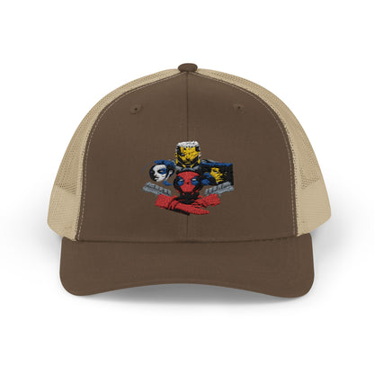 Snapback Trucker Cap - Deadpool Marvel, Deadpool 2 Movie Design
