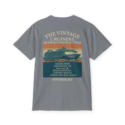 Vintage Allons church of Christ Cruise Pocket T-Shirt