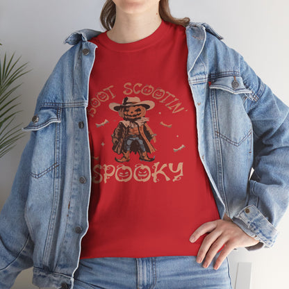 Spooky Cowboy Tee, Unisex Heavy Cotton T-Shirt, Halloween Costume, Fall Fashion, Fun Casual Wear, Gift for Friends, Boot Scootin' [...]