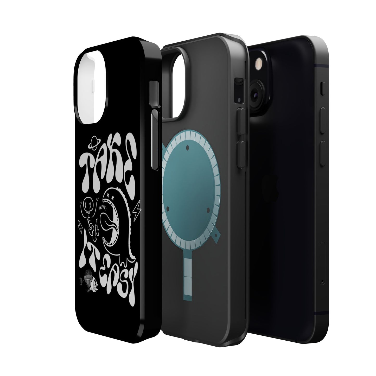 Magnetic Phone Case - Take It Easy Design, Cute Phone Cover, Gift for Him or Her, Trendy Accessories, Unique Tech Gifts