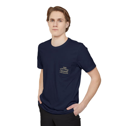 Retro Allons Church of Christ Pocket T-shirt