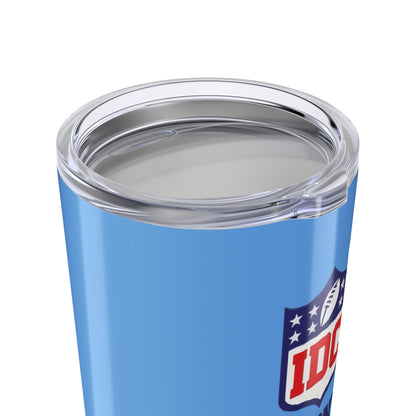 Funny Sports Tumbler 20oz, I Don't Even Know Who's Playing, Gift for Sports Fans, Drinking Cup for Game Day, Unique Team Spirit Merchandise