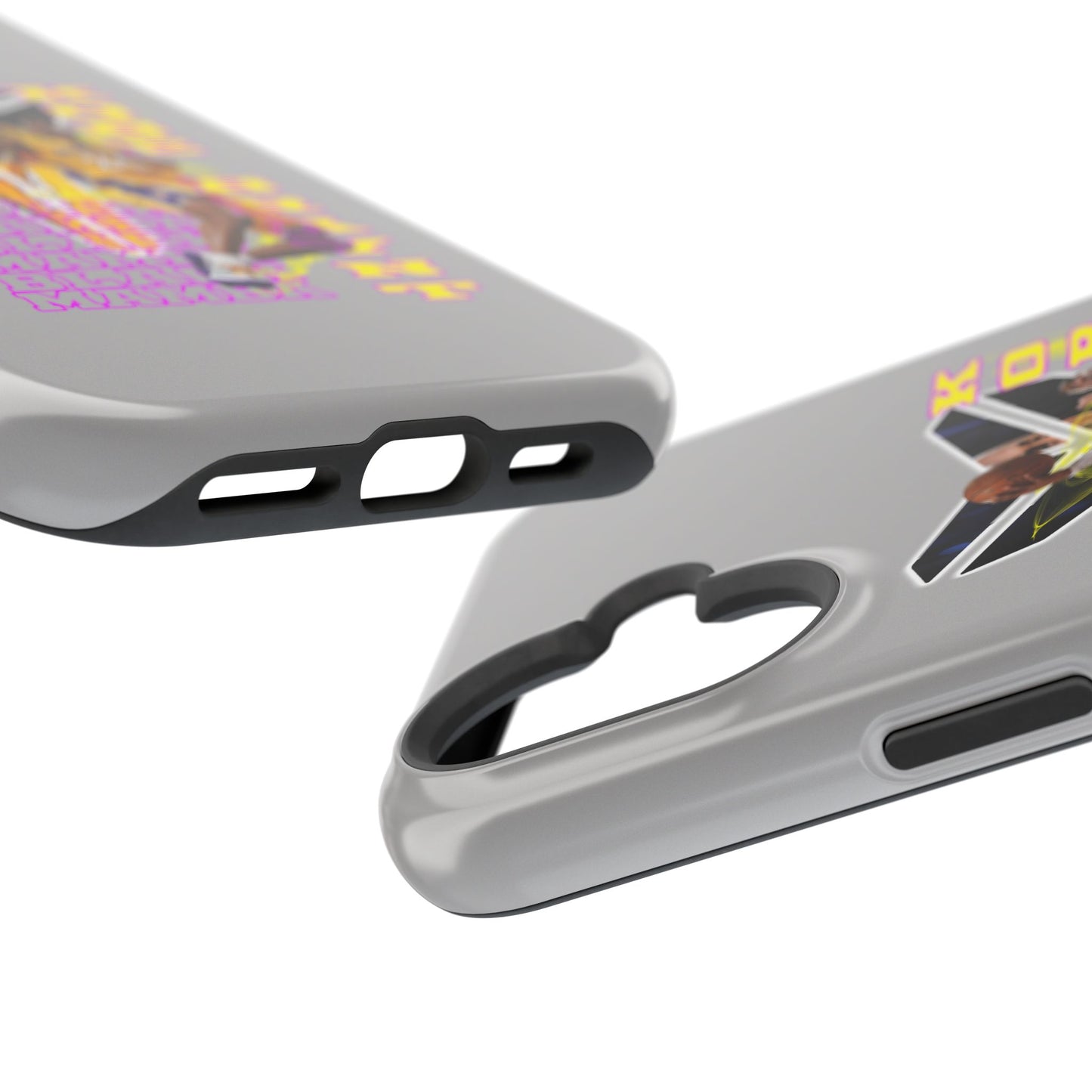 Impact-Resistant Phone Case — Bold Retro Basketball Graphic