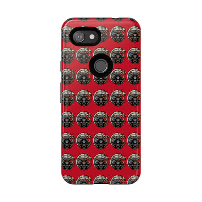 Bold Phone Case, Tough Phone Cover, Red Phone Protector, Unique Gift for Him/Her, Trendy Tech Accessory