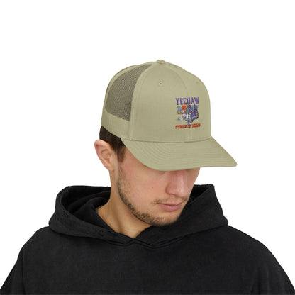 Stylish Snapback Trucker Cap - 'Tough State of Mind' Design