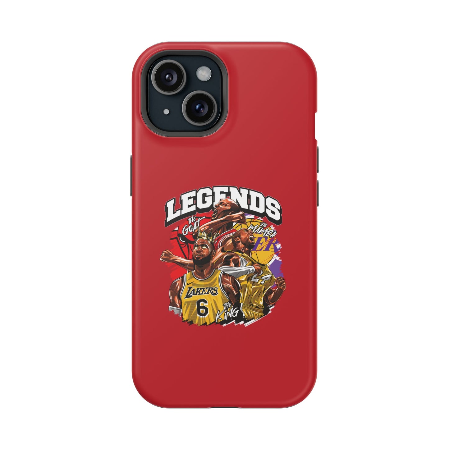 Legends Basketball Graphic Phone Case — Impact-Resistant iPhone Cover