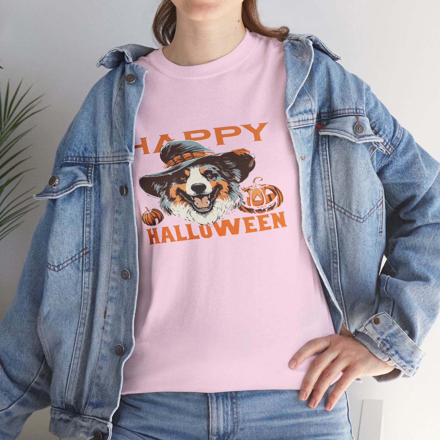 Halloween Dog Graphic Tee, Unisex T-Shirt, Spooky Pet Shirt, Fall Apparel, Trick or Treat Top
