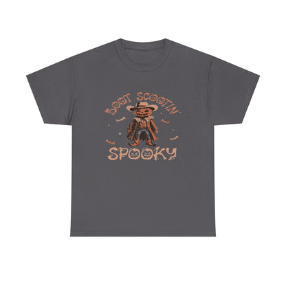 Spooky Cowboy Tee, Unisex Heavy Cotton T-Shirt, Halloween Costume, Fall Fashion, Fun Casual Wear, Gift for Friends, Boot Scootin' [...]