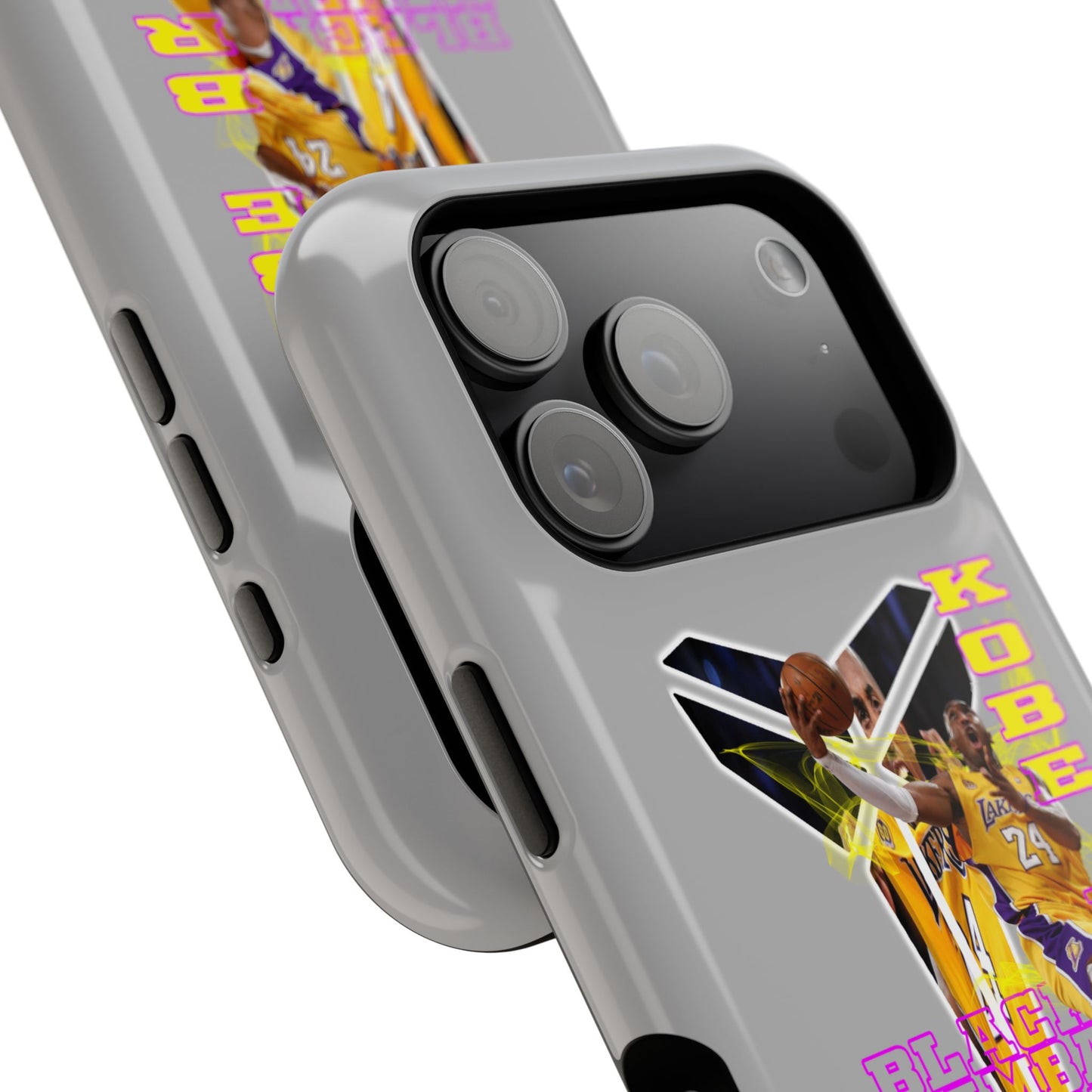Impact-Resistant Phone Case — Bold Retro Basketball Graphic