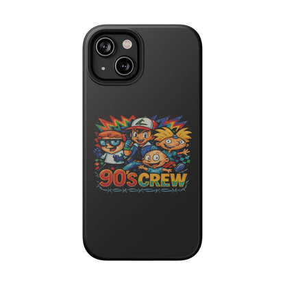 90s Crew Impact-Resistant Phone Case — Retro Cartoon Gamer Design