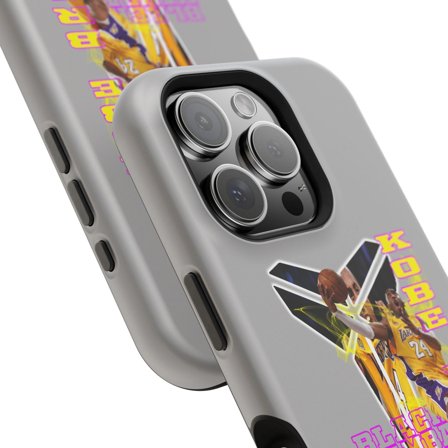 Impact-Resistant Phone Case — Bold Retro Basketball Graphic