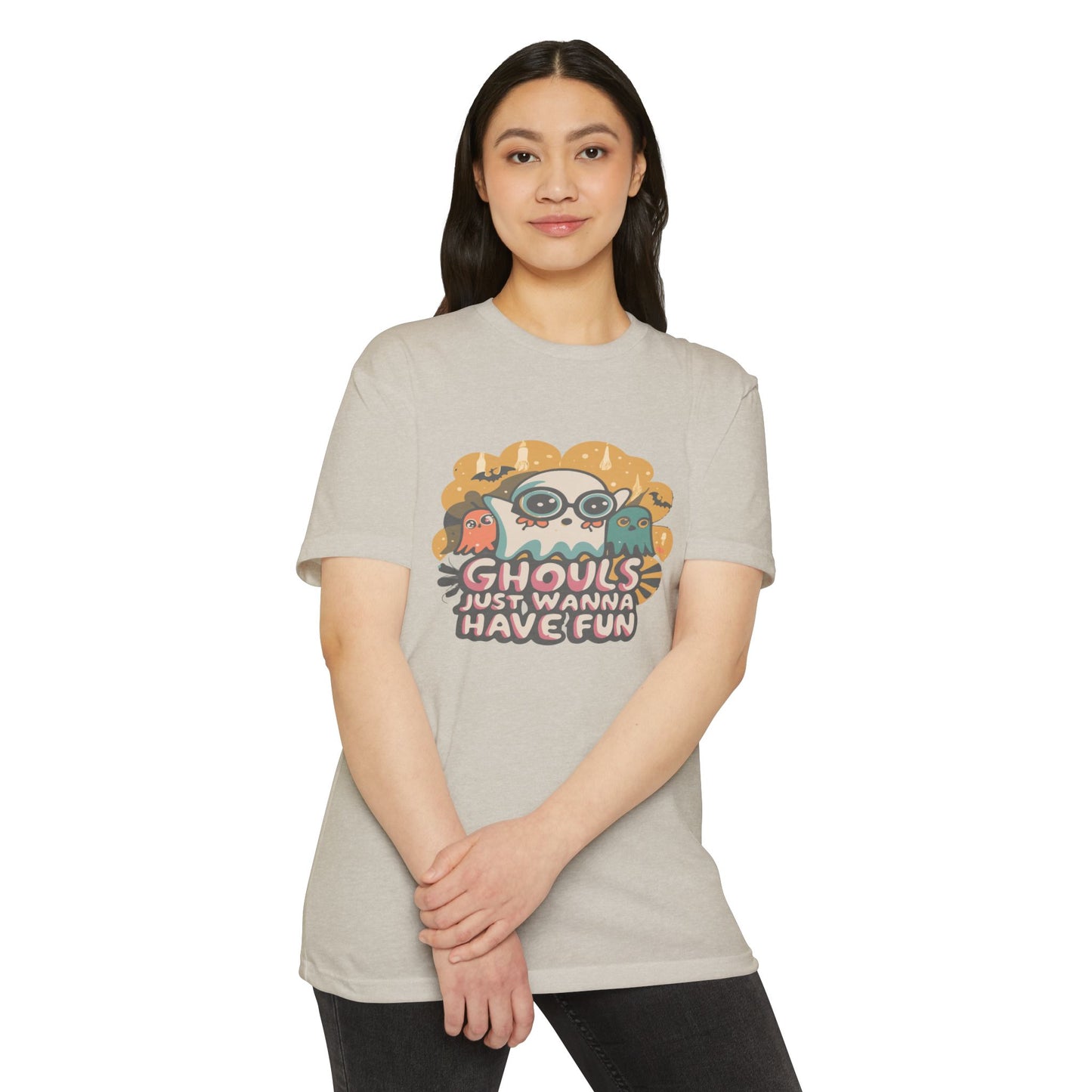 Halloween Fun Graphic Tee, Ghouls T-shirt, Unisex T-shirt, Spooky Shirt, Casual Halloween Apparel