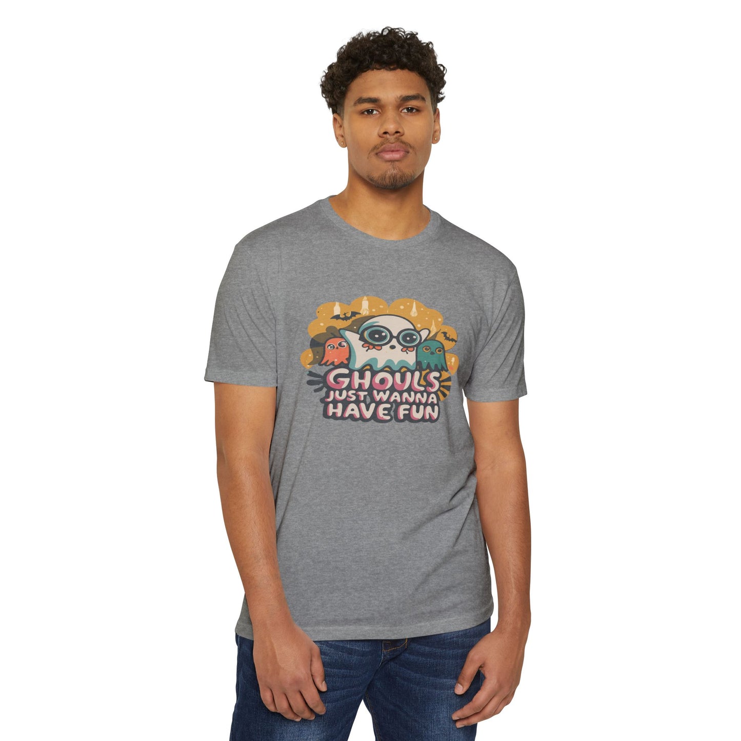 Halloween Fun Graphic Tee, Ghouls T-shirt, Unisex T-shirt, Spooky Shirt, Casual Halloween Apparel