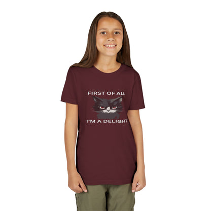 Youth Cat Humor Tee - Perfect for Cat Lovers, Birthday Gifts for Kids, Everyday Wear, Funny Quotes Shirt, Gift for Pet Lovers