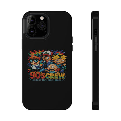 90s Crew Impact-Resistant Phone Case — Retro Cartoon Gamer Design