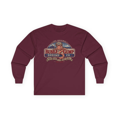 Long Sleeve Tee - Retro 'Bubba Gump Shrimp Co.' Vintage Logo