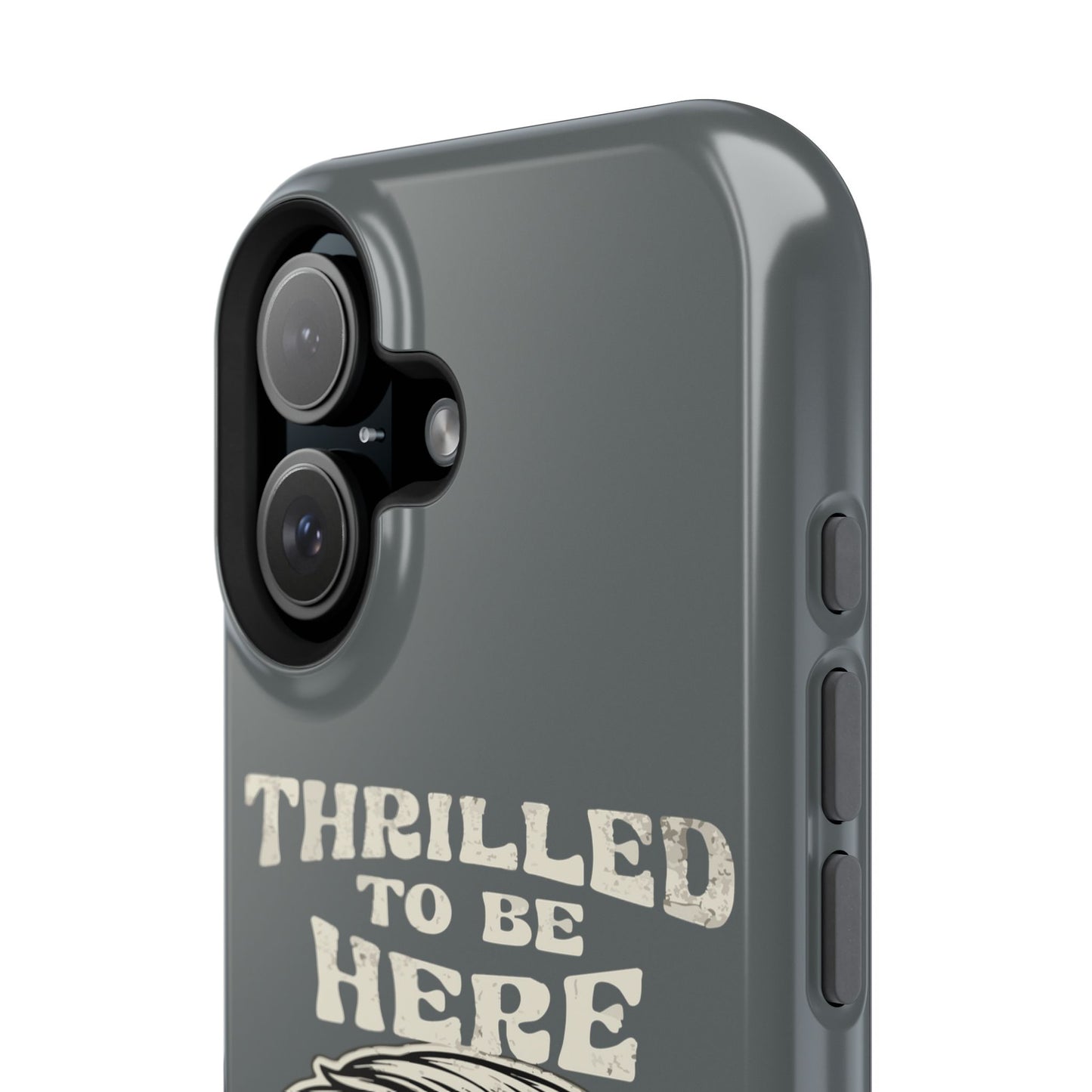Phone Case — "Thrilled to Be Here" Vintage Mustache Man Impact Case