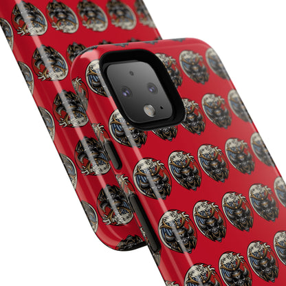 Bold Phone Case, Tough Phone Cover, Red Phone Protector, Unique Gift for Him/Her, Trendy Tech Accessory