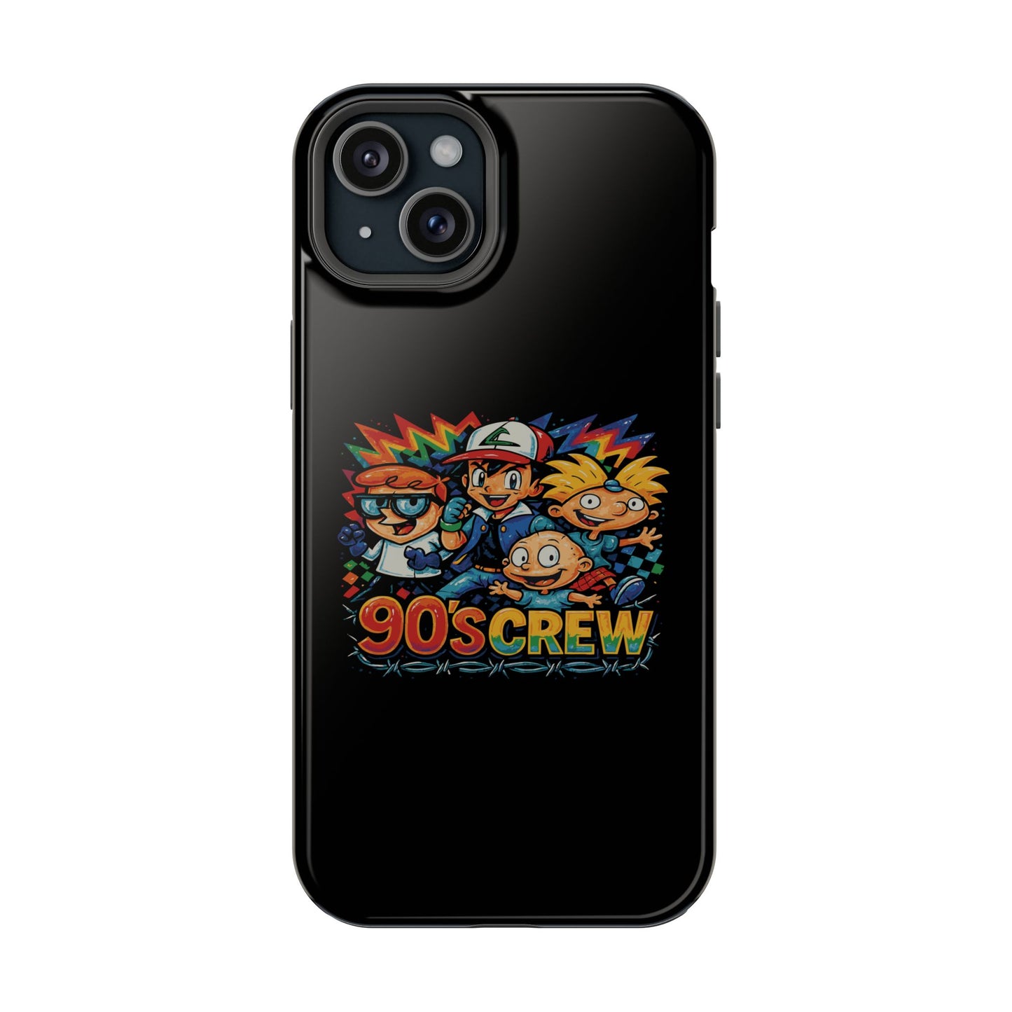 90s Crew Impact-Resistant Phone Case — Retro Cartoon Gamer Design