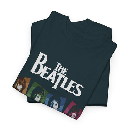 Retro Beatles Graphic Tee - Vintage Unisex Heavy Cotton T-Shirt, Music Lover Gift, 60s Inspired Fashion, Concert T-Shirt, Gift for Him/Her